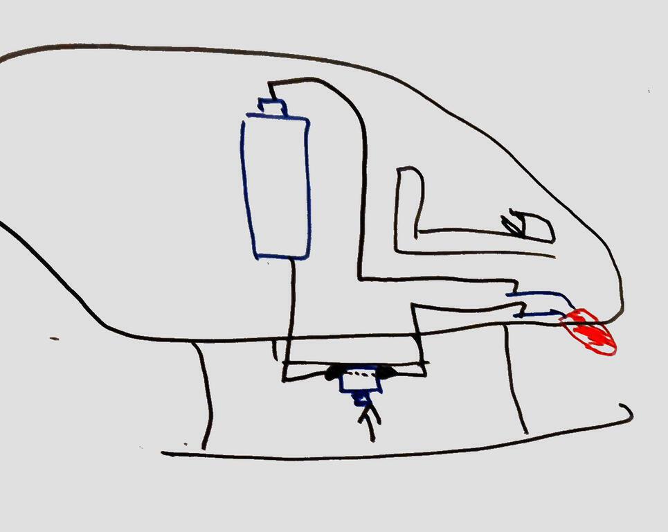 First sketch of the heli